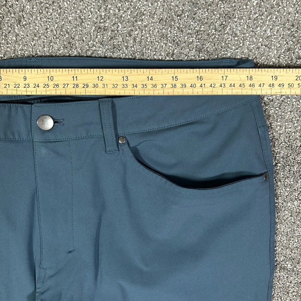 Lululemon ABC Pant Slim Men's 36 Iron Blue Warpstreme Stretch 5-Pocket Commuter - Picture 7 of 10